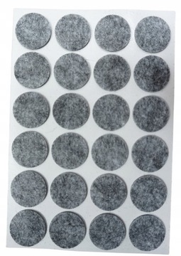 PODKŁADKI FILCOWE SAMOPRZYLEPNE POD MEBLE KRZESŁA 24SZT 2CM SZARE