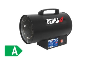 DEDRA Nagrzewnica Gazowa 15 kW Czarna + Wąż i Reduktor DED9941A