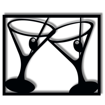 MARTINI 90x109 cm panel ażurowy do kuchni OBRAZ 3D