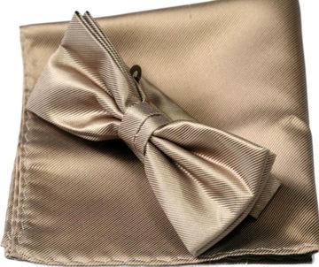 Галстук-бабочка матового перламутрового бежевого цвета, 300 узоров