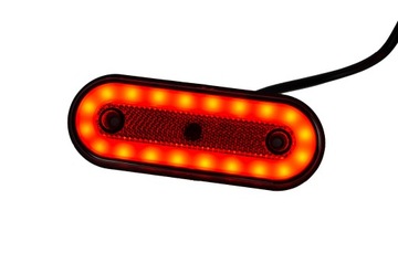 КРАСНЫЙ ГАБАРИТНЫЙ ФОНАРЬ 20 СВЕТОДИОДНЫЙ ГАБАРИТНЫЙ ФОНАРЬ 115мм 12В 24В