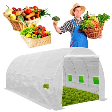 TUNEL OGRODOWY foliowy FOLIAK ogrodniczy TF620T SZKLARNIA 12 m² 6 x 2 x 2m