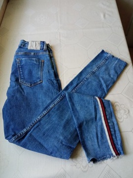 Zara Basic spodnie jeans rurki r 34 pas 60-68cm