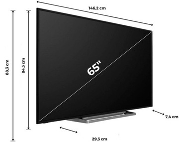 Смарт-телевизор TOSHIBA 65UA3D63DG со светодиодной подсветкой, 65 дюймов, 4K, DVB-T2, HDR, Android 11