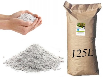 PERLIT OGRODNICZY NAWADNIAJACE BIO PODŁOŻE DO WARZYW ROŚLIN 1-4mm XXL 125L
