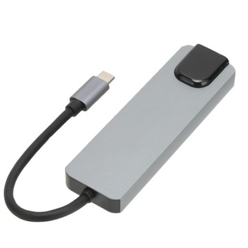 Концентратор USB C 5-в-1 с быстрой зарядкой PD 87 Вт и Gigabit Ethernet