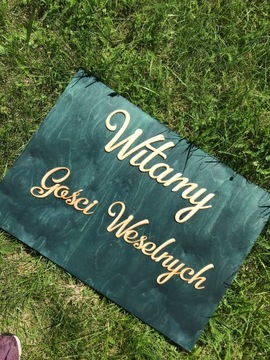 Приветственная доска для свадьбы Свадьба Первое причастие ВАШ ЛЮБОЙ ТЕКСТ EASILA Green