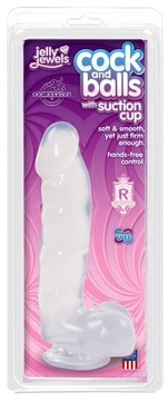 DOC-JOHNSON JELLY JEWELS COCK REALISTYCZNY WIBRATO