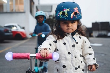 СКУТЕР MINI MICRO DELUXE MAGIC LED Темно-синий