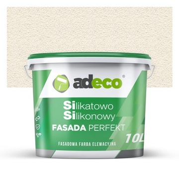 Farba fasadowa silikatowo silikonowa kolor RAL9001 KREMOWY 10l