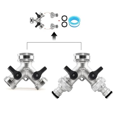 ЛАТУННЫЙ ТРОЙНИК С КЛАПАНАМИ ДЛЯ СТИРАЛЬНОЙ МАШИНЫ ПОСУДОМОЕЧНАЯ МАШИНА РАСПРЕДЕЛИТЕЛЬ 3/4