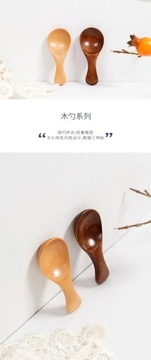 Мини-деревянные ложки для маленьких детей с короткой ручкой Wo