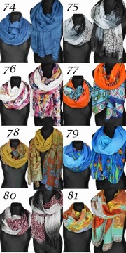 Элегантный большой женский шарф, разноцветный