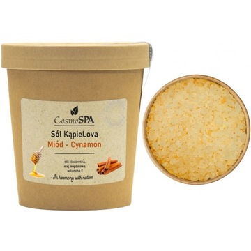 AROMATYCZNA SÓL DO KĄPIELI MIÓD-CYNAMON 500 G