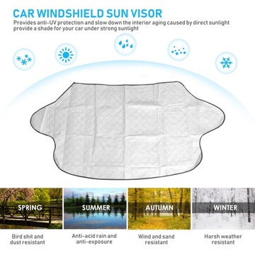 Автоматическая складная крышка лобового стекла автомобиля, утолщенная от солнца