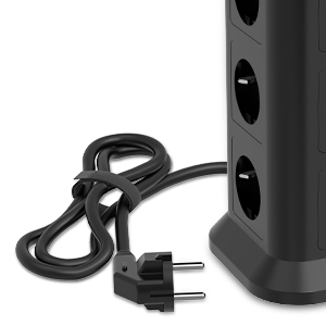 СТОЯЩИЙ РАЗЪЕМ ПИТАНИЯ 11 РОЗЕТОК + 3USB 10А