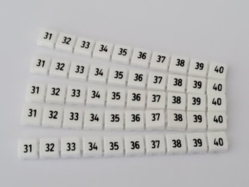 WAGO 248-502 OZNACZNIKI PRZEWODÓW 31-40 5 SZTUK