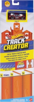 HOT WHEELS Набір Треків SPEED SNAP рейки прямі, еластичні + машинка JDW43