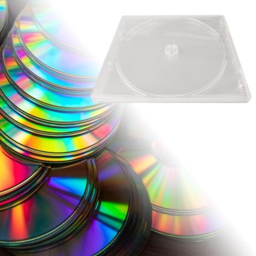 10 sztuk przezroczystych pudełek na płyty CD futerał do przechowywania płyt CD ochrona dysku zapobiega zarysowaniom