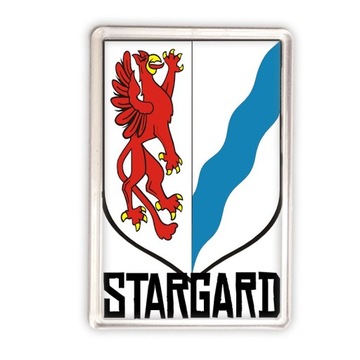 magnes akrylowy Stargard herb