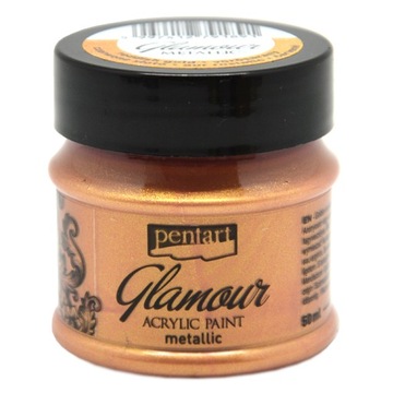 Farba Glamour Metaliczna Czerwone Złoto 50 ml