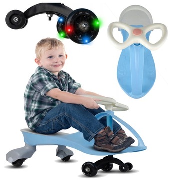 ГРАВИТАЦИЯ ДЛЯ РЕБЕНКА Автотолкач 120 кг СВЕТЯЩИЕСЯ СВЕТОДИОДНЫЕ КОЛЕСА