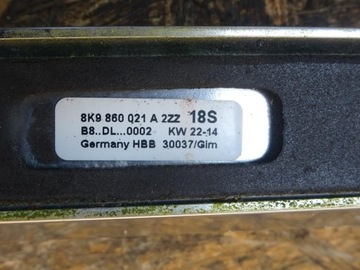 AUDI A4 B8 KOMBI STŘEŠNÍ NOSIČ STŘEŠNÍ PRAVÝ LEVÝ KOMPLET 8K9860021A 8K9860022A