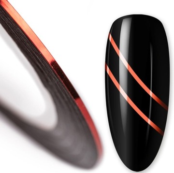 TAŚMA DO PAZNOKCI PASKI STRIPING TAPE CZERWONA