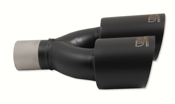 Наконечник глушителя круглый 90 мм | двойной левый