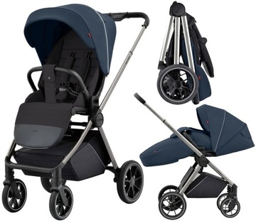 WÓZEK SPACEROWY CARRELLO ULTRA TORBA PRZEKŁADANE SIEDZISKO HORIZON BLUE