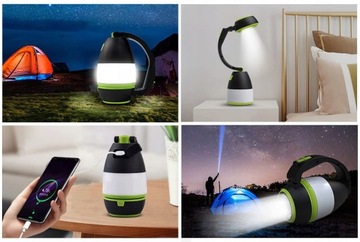 СВЕТОДИОДНАЯ КЕМПИНГОВАЯ ЛАМПА POWERBANK IPX4 10 Вт