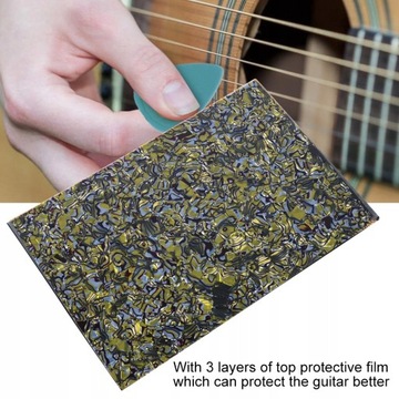 Материал листа гитарной накладки Пластиковая пластина