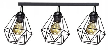 Lampa sufitowa na przegubach DIAMOND 3 czarna