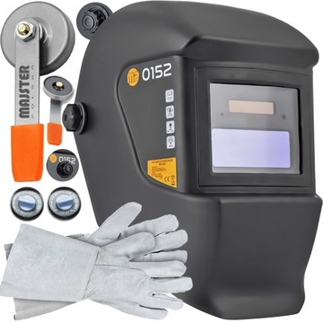 PRZYŁBICA SAMOŚCIEMNIAJĄCA MASKA SPAWALNICZA + RĘKAWICE + MASA MAGNETYCZNA