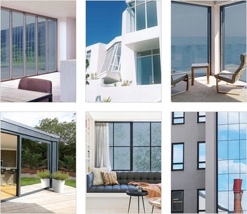 Односторонняя оконная пленка, синий оттенок