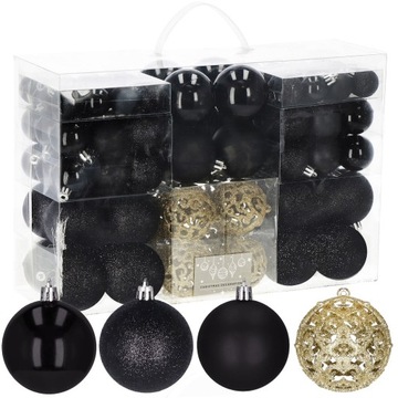 РОЖДЕСТВЕНСКИЕ ШАРЫ 100 шт, небьющиеся, XXL НАБОР ДЛЯ УЗОРОВ ЕЛКИ