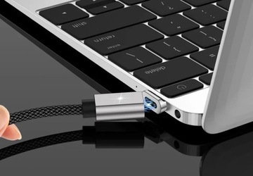 KABEL MAGNETYCZNY do ładowania TELEFONU LAPTOPA 5A 100W 1.5m KOSTKA
