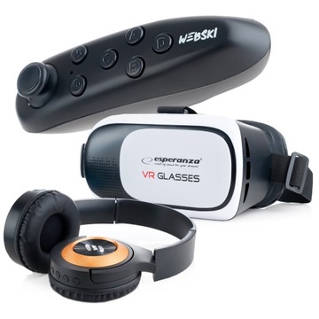 WIRTUALNA RZECZYWISTOŚĆ GOGLE 3D OKULARY VR 360