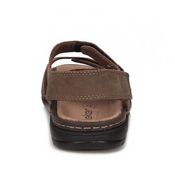 Komfortowe sandały męskie na rzep Rieker 25558-25