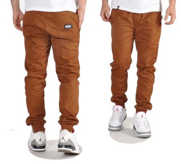 Spodnie XL Bossline Cut Joggery Brązowe