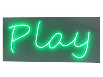 PLAYZ NEON LED NAPIS PLAY REKLAMA ŚWIDNIK