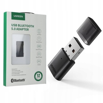 АДАПТЕР UGREEN ПРИЕМНИК, БЕСПРОВОДНОЙ ПЕРЕДАТЧИК USB-A BLUETOOTH 5.0