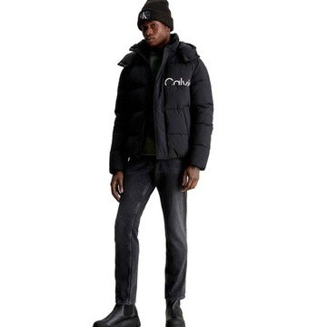 Calvin Klein Jeans kurtka męska puchowa czarna wodoodporna J30J323708 XL