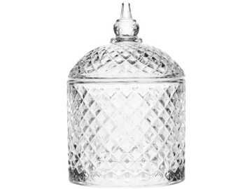 ŚWIECA Pojemnik szklany DO ODLEWU ŚWIEC z przykrywką - 400 ml, 10 x 14,5 cm