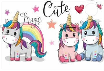 MATA na biurko micke dla dzieci UNICORN 73x50 cm