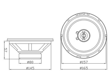 АВТОМОБИЛЬНЫЕ ДИНАМИКИ 165 мм 16,5 BLOW 120 Вт 2 шт. КОМПЛЕКТ BASS SOPRANO 90 дБ