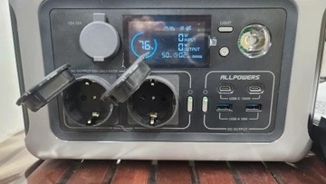 Przenośna elektrownia panel słoneczny 600W aku R600 100W
