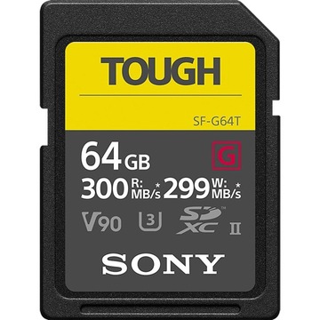 Sony SDXC G Tough series 64GB UHS-II Class 10 U3 V90
