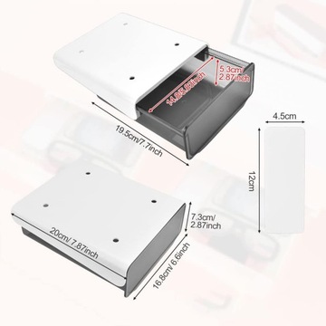 Скрытый ящик под подвесным верхним выдвижным самостоятельно -адгезивным организатором 2 ПК
