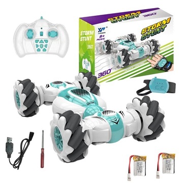 RC Stunt Car z pilotem na zegarek, czujnikiem gestów, 2.4GHz, 4WD